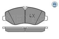 MEYLE 0252206221/PD Bremsbelagsatz, Scheibenbremse