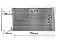 VAN WEZEL 37005478 Kondensator, Klimaanlage