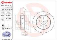 BREMBO 08A71411 Bremsscheibe