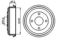 BOSCH 0986477054 Bremstrommel