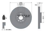 TEXTAR 92196305 Bremsscheibe