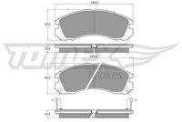 TOMEX Brakes TX1503 Bremsbelagsatz, Scheibenbremse