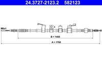ATE 24372721232 Seilzug, Feststellbremse