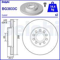 DELPHI BG3833C Bremsscheibe