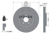 TEXTAR 92323705 Bremsscheibe