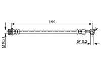 BOSCH 1987481699 Bremsschlauch