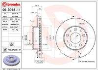 BREMBO 09D01811 Bremsscheibe