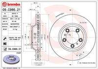BREMBO 09C98621 Bremsscheibe