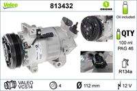 VALEO 813432 Kompressor, Klimaanlage