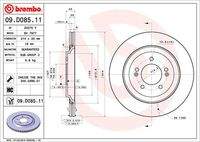 BREMBO 09D08511 Bremsscheibe