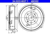 ATE 24022280371 Bremstrommel