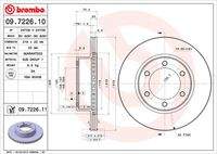 BREMBO 09722611 Bremsscheibe