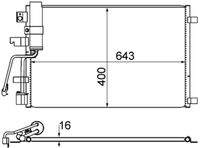 MAHLE AC607001S Kondensator, Klimaanlage
