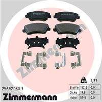 ZIMMERMANN 256921803 Bremsbelagsatz, Scheibenbremse