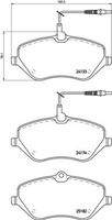 BREMBO P61119 Bremsbelagsatz, Scheibenbremse