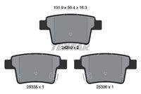 TEXTAR 2426001 Bremsbelagsatz, Scheibenbremse