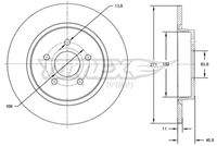 TOMEX Brakes TX7298 Bremsscheibe