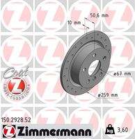 ZIMMERMANN 150292852 Bremsscheibe