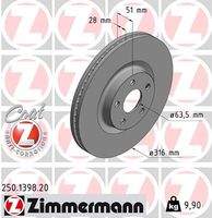 ZIMMERMANN 250139820 Bremsscheibe