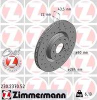 ZIMMERMANN 230237052 Bremsscheibe