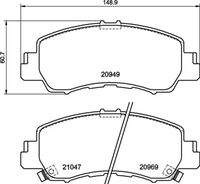 BREMBO P54061 Bremsbelagsatz, Scheibenbremse