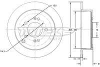 TOMEX Brakes TX7149 Bremsscheibe