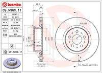 BREMBO 09N36011 Bremsscheibe