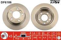 TRW DF6106 Bremsscheibe