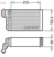 DENSO DEV09015 Verdampfer, Klimaanlage