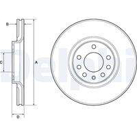DELPHI BG3770C Bremsscheibe