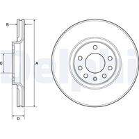 DELPHI BG3770C Bremsscheibe