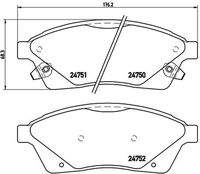 BREMBO P09010 Bremsbelagsatz, Scheibenbremse