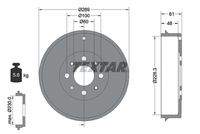 TEXTAR 94027200 Bremstrommel