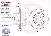 BREMBO 09E53311 Bremsscheibe