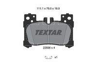 TEXTAR 2283601 Bremsbelagsatz, Scheibenbremse