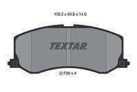TEXTAR 2173001 Bremsbelagsatz, Scheibenbremse