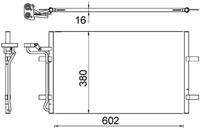 MAHLE AC725000S Kondensator, Klimaanlage