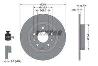 TEXTAR 92293703 Bremsscheibe