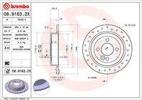 BREMBO 0891632X Bremsscheibe