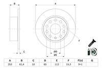 BOSCH 0986479E00 Bremsscheibe