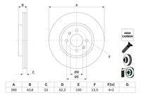 BOSCH 0986479E98 Bremsscheibe