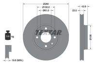 TEXTAR 92119203 Bremsscheibe