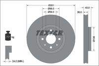 TEXTAR 92344703 Bremsscheibe