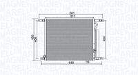 MAGNETI MARELLI 350203966000 Kondensator, Klimaanlage