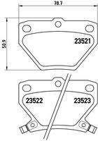 BREMBO P83052 Bremsbelagsatz, Scheibenbremse