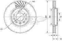 TOMEX Brakes TX7011 Bremsscheibe