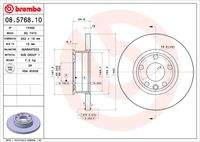 BREMBO 08576810 Bremsscheibe