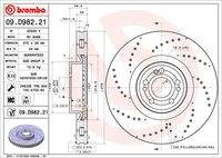 BREMBO 09D98221 Bremsscheibe