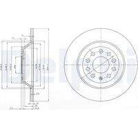 DELPHI BG3956C Bremsscheibe