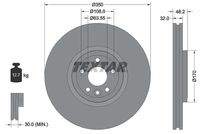 TEXTAR 92308105 Bremsscheibe